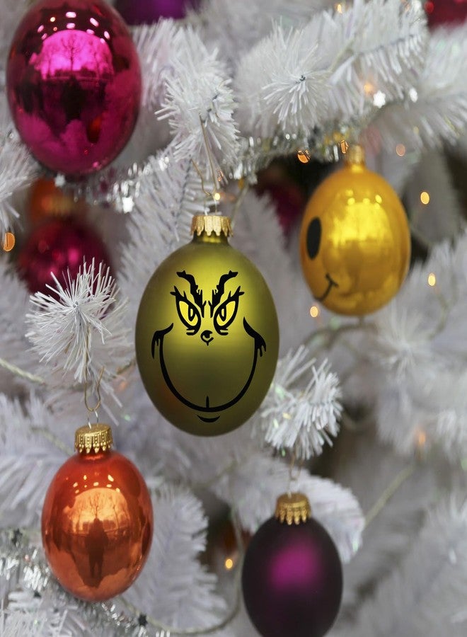 TROECE TT 10 Pcs Christmas Ornament Decorations, Vinyl Stickers - 2.2*2.2in, Waterproof, DIY Face Stickers for Windows & Parties - Image 3